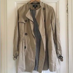 H&M Trench Coat Size XS 34